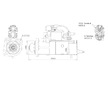 STARTÉR 24V / 5,5kW 12 zubů - ORIGINÁL MITSUBISHI
