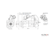 STARTÉR 24V / 5kW 11 zubů - ORIGINÁL MITSUBISHI