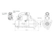 STARTÉR 24V / 7kW 12 zubů - ORIGINÁL MITSUBISHI