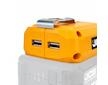USB nabíjecí adaptér s LED svítilnou