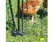 Vstupní branka k síti pro elektrický ohradník, výška 110 cm, šířka 125 cm, dvojitý hrot