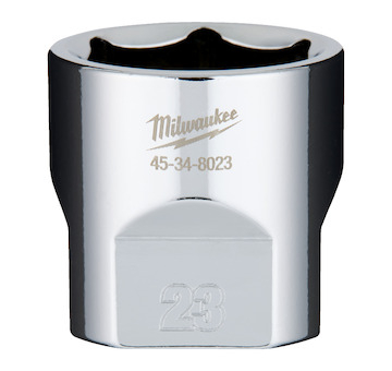 MILWAUKEE Nástrčný klíč metrický ⅜  - 23 mm