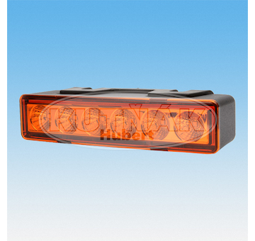 6x LED VÝSTRAŽNÉ SVĚTLO ORANŽOVÉ, 12V / 24V + 0,5 M KABEL