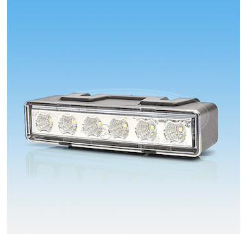 6x LED VÝSTRAŽNÉ SVĚTLO ORANŽOVÉ, 12V / 24V + 0,5 M KABEL, ČIRÁ OPTIKA