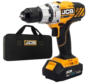 Aku vrtací šroubovák JCB 21-18DD SET s akumulátorem a nabíječkou