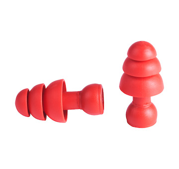 Banded Ear Plugs TPR Replacement - 5 pairs