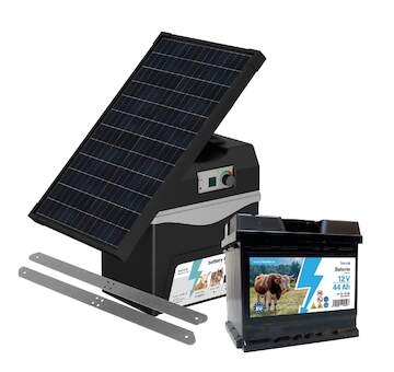 Bateriový zdroj fencee battery DUO BD50 + solární panel 30 W + konzole + baterie 44 Ah