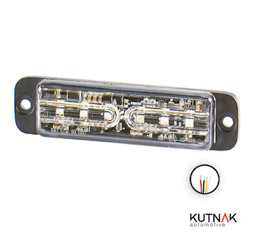 Červená výstražná LED rampa, 9-33V