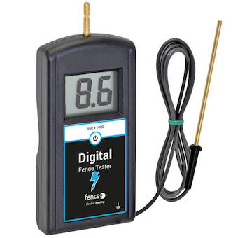 Digitální zkoušečka se zemněním pro elektrický ohradník 17 kV