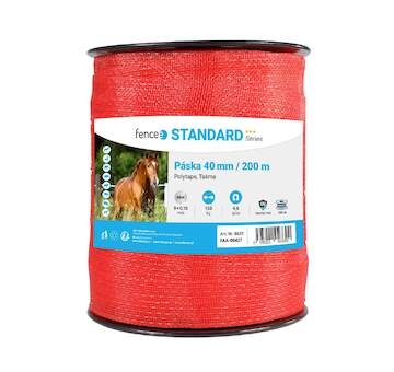 Elektrická páska s šířkou 40 mm, oranžová, délka 200 m