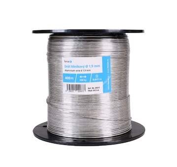 Hliníkový drát pro elektrický ohradník, průměr 1,9 mm, 400 m