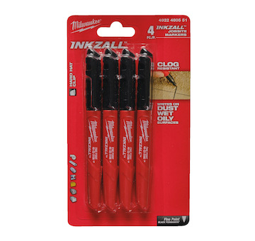 Inkzall Markers Inkzall Markers Black - 4 pcs