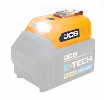 JCB nabíjecí adaptér na USB s LED svítilnou