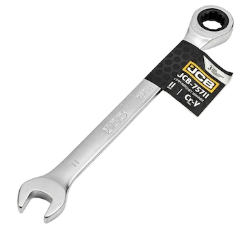 JCB Očkoplochý klíč 11 mm s ráčnou