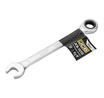 JCB Očkoplochý klíč 13 mm s ráčnou