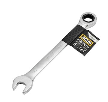 JCB Očkoplochý klíč 14 mm s ráčnou