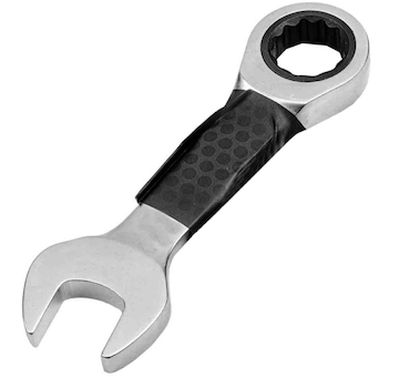 JCB Očkoplochý klíč 19 mm s ráčnou, krátký