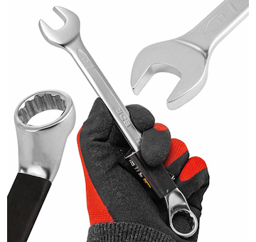 JCB Očkoplochý klíč vyhnutý 17 mm