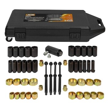 JCB Sada adaptérů, posuvek a ložisek ovládacího ramena lisu 49 ks