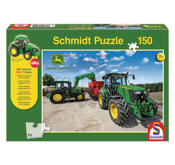 John Deere Puzzle mit SIKU Traktor 150 dílků <br> od 7 let