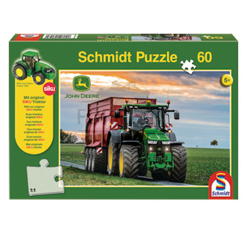 John Deere Puzzle mit SIKU Traktor 60 dílků <br> od pěti let