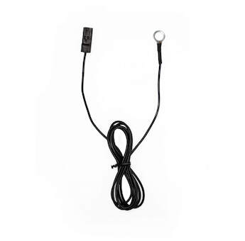 Kabel černý zemnící k monitorovacímu zařízení pro elektrický ohradník - 300 cm