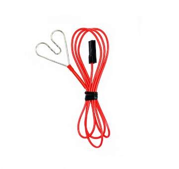 Kabel červený připojovací k monitorovacímu zařízení  pro elektrický ohradník - 100 cm