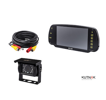 KIT ZRCADLOVÝ MONITOR (2 VSTUPY) + KAMERA + 15 m R