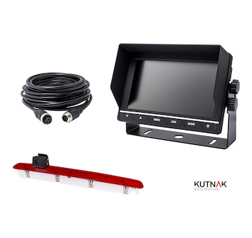 KOMPLETNÍ SET 4PIN/3. BRZDOVÉ SVĚTLO, 12-24V, VW T6 2016 (výroba vozidla po květnu 2016), PRO TYP S JEDNĚMI ZADNÍMI DVEŘMI