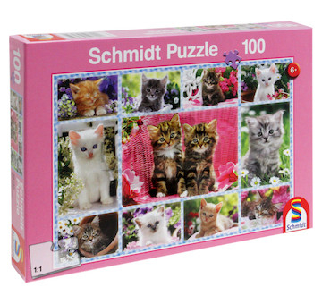 Koťata Puzzle, 100 dílků <br> od 6 let