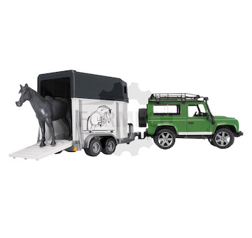 Land Rover Defender Station + Přívěs s koněm