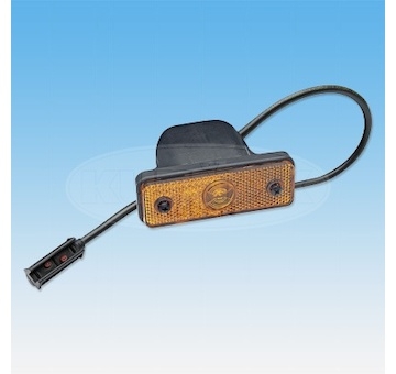 LED BOČNÍ POZIČNÍ SVÍTILNA ORANŽOVÁ FLATPOINT I + 1,5 m KABEL