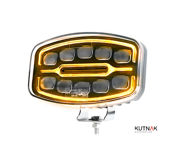 LED dálkový světlomet s pozičním světlem, 245 x 139,4 x 90,65 mm