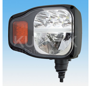 LED HLAVNÍ SVĚTLOMET SE SMĚROVOU SVÍTILNOU + ZÁSUVKA DEUTSCH