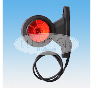 LED OBRYSOVÁ SVÍTILNA ČERVENO-ČIRÁ NA PRYŽOVÉM RAMENI + 0,5 m KABEL