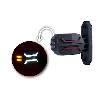 LED OBRYSOVÁ SVÍTILNA ČERVENO-ČIRO-ORANŽOVÁ + 0,6 M KABEL