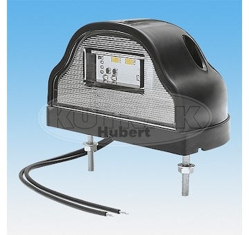 LED OSVĚTLENÍ SPZ 24V S ČERNÝM POUZDREM + 0,17 m KABEL 
