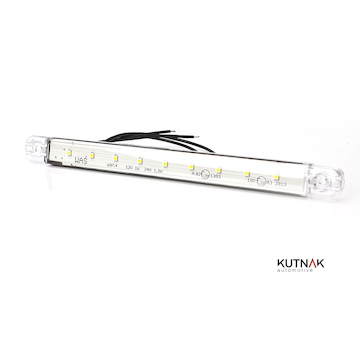 LED POZIČNÍ SVĚTLO BÍLÉ SLIM WAS, 9-33V + 0,39 M KABEL
