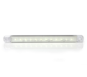 LED POZIČNÍ SVĚTLO BÍLÉ SLIM WAS, 9-33V + 0,39 M KABEL