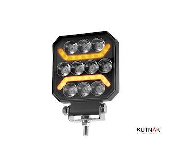 LED PRACOVNÍ SVĚTLOMET - 1000 LUMENŮ S POZIČNÍM SVĚTLEM, BODOVÝ, 10-30V + 0,30 m KABEL