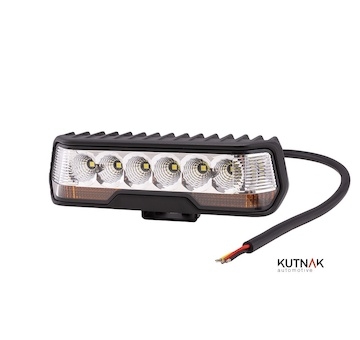 LED PRACOVNÍ SVĚTLOMET - 4000 LUMENŮ S LED POZIČNÍM SVĚTLEM, 10-30V + 0,4 m KABEL