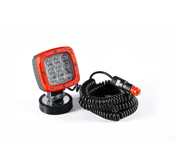 LED PRACOVNÍ SVĚTLOMET, MAGNETICKÝ, BODOVÝ - 4100 LUMENŮ, 12V / 24V + 7,5 m KABEL