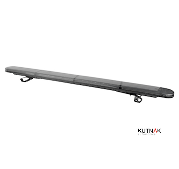 LED RAMPA TMAVÁ S OVLÁDACÍM PANELEM, 1200 MM, 12-24V, ORANŽOVÁ, NOČNÍ + DENNÍ REŽIM