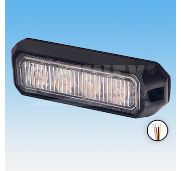 LED VÝSTRAŽNÉ SVĚTLO ORANŽOVÉ, 9-33V + 0,3 m KABEL