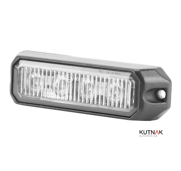 LED VÝSTRAŽNÉ SVĚTLO ORANŽOVÉ, 9-33V + 0,3 m KABEL