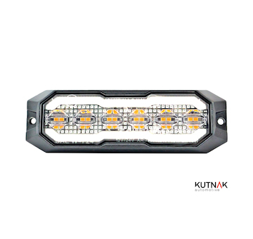 LED VÝSTRAŽNÉ SVĚTLO ŽLUTÉ/BÍLÉ + 0,15 M KABEL