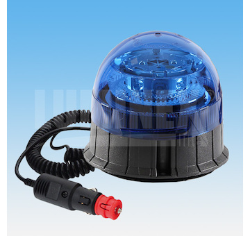 LED VÝSTRAŽNÝ MAJÁK MODRÝ (HOMOLOGACE ECE R65) + 2,5 M KABEL