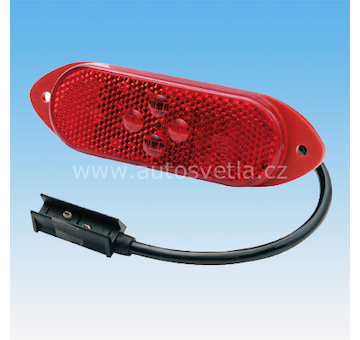 LED ZADNÍ POZIČNÍ SVÍTILNA ČERVENÁ 24V + 0,5 m KABEL