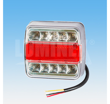 LED ZADNÍ SKUPINOVÁ SVÍTILNA 2-KOMOROVÁ, 12V + 0,15 m KABEL