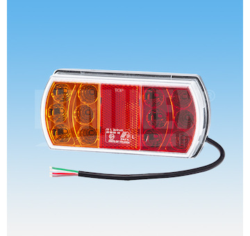 LED ZADNÍ SKUPINOVÁ SVÍTILNA, 9-33V + 0,2 M KABEL